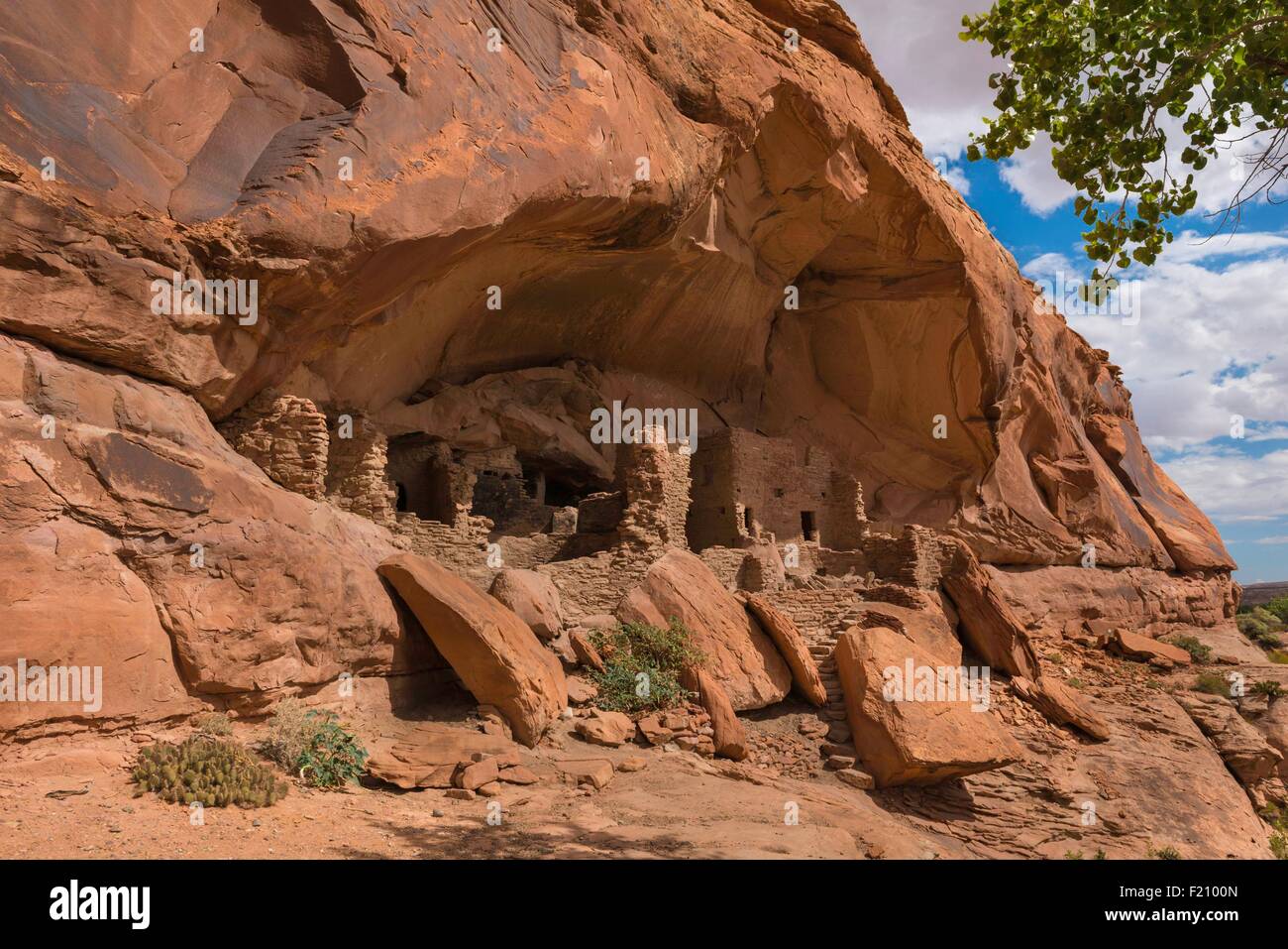 United States, Utah, Bluff, village Anasazi Banque D'Images