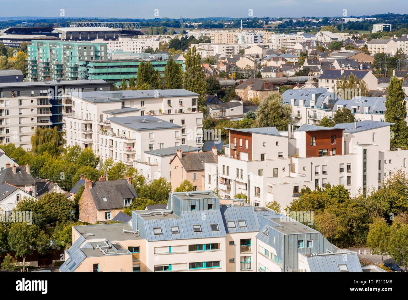 La France, de l'Ille et Vilaine, Rennes, vue générale de l'ouest de la ville Banque D'Images