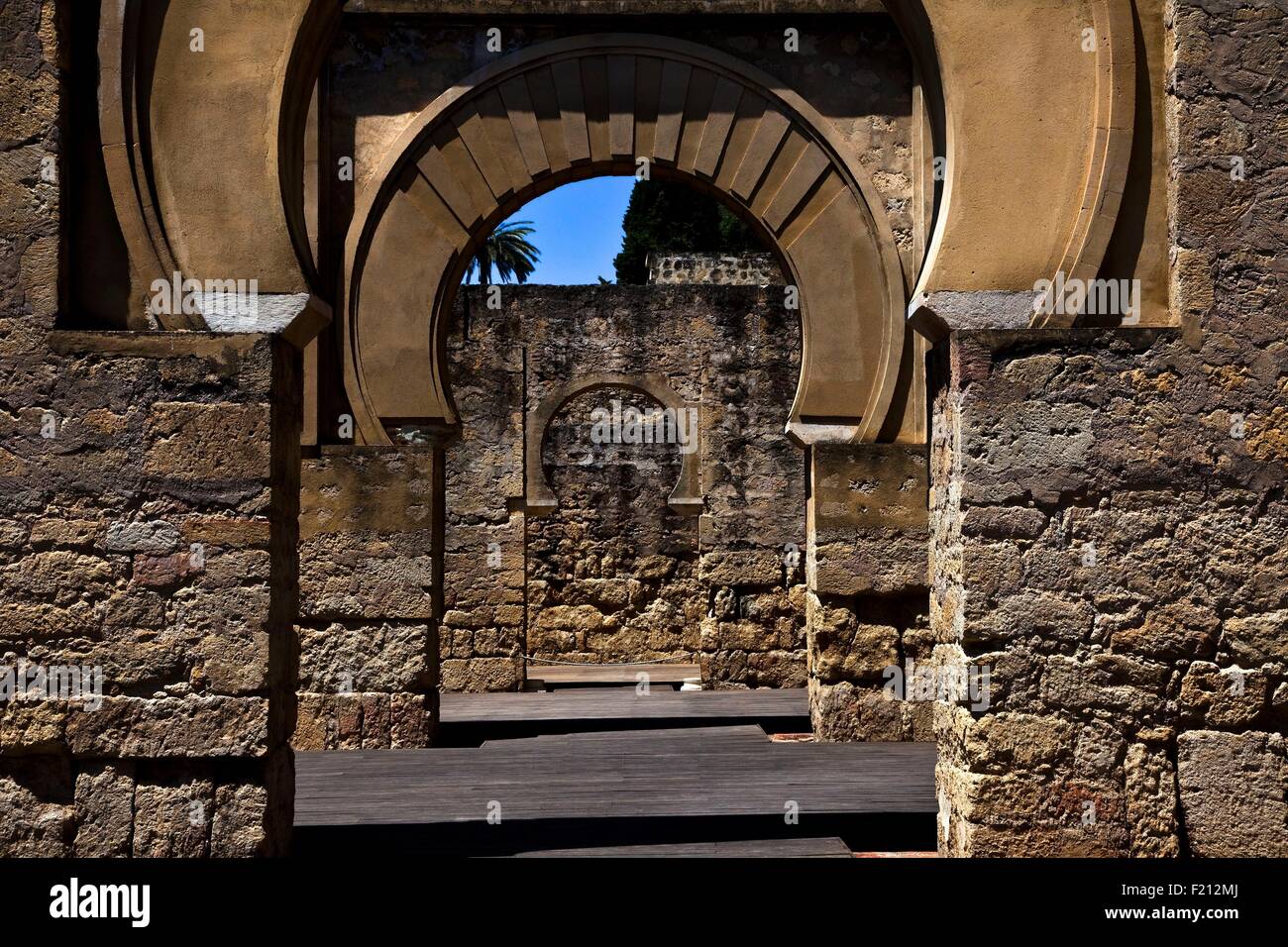 Espagne, Andalousie, Cordoue, Medina Azahara, centre historique classé au Patrimoine Mondial de l'UNESCO, le site archéologique de la culture andalouse, Medina Azahara signifie la ville shinning Banque D'Images