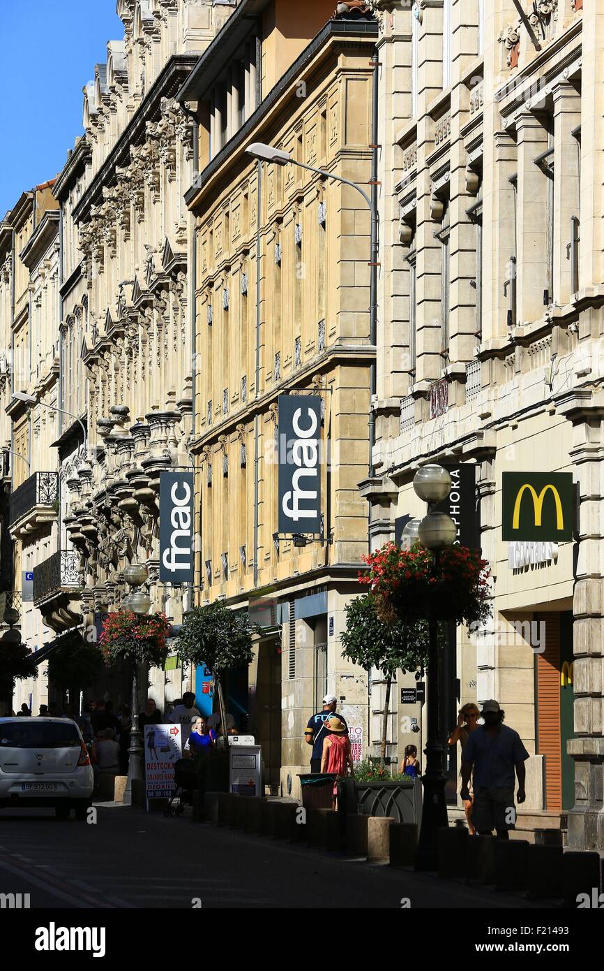 18C architecture on the Rue de la Republique Avignon France Stock Photo