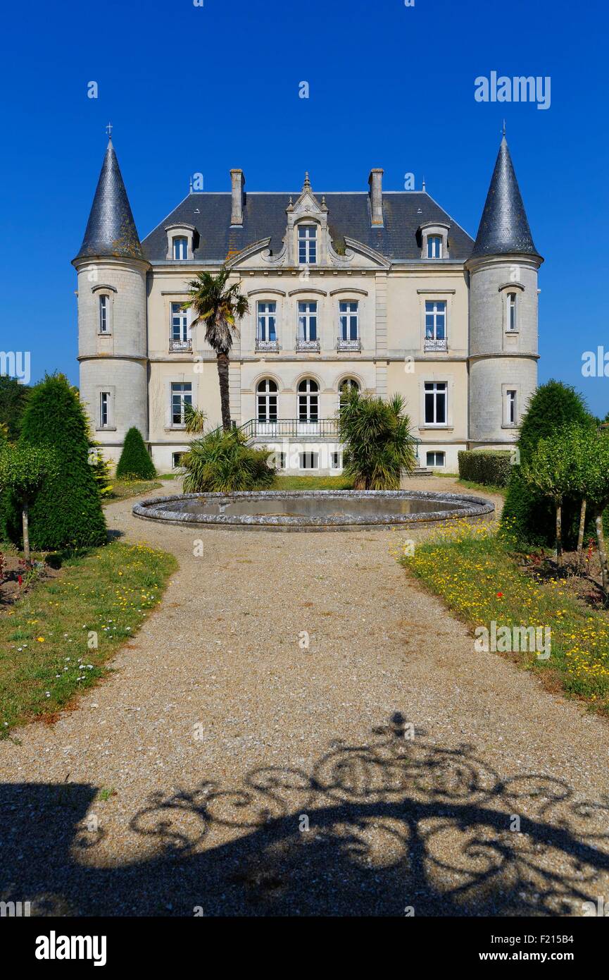 France, Marseille, Saint Georges d'Oleron, Fournier, portail château Banque D'Images