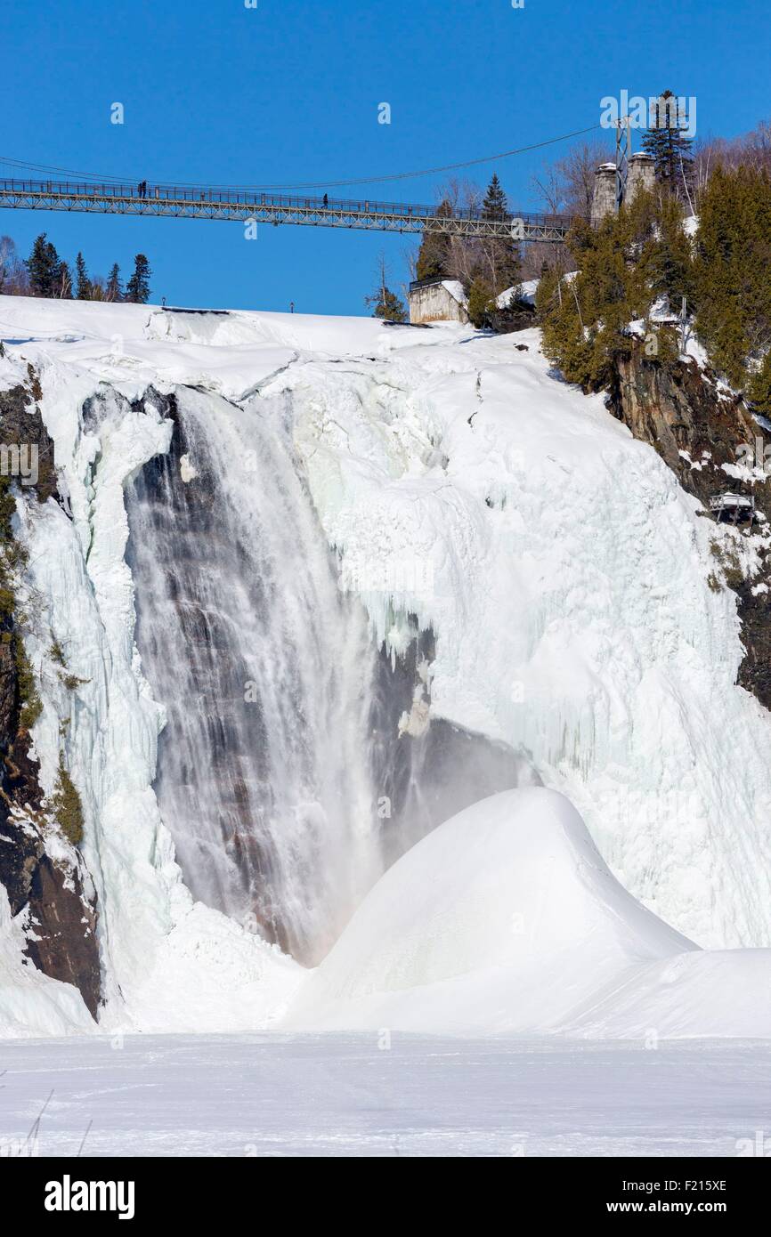 Canada, Québec, province de Québec, le Parc de la Chute Montmorency en hiver Banque D'Images