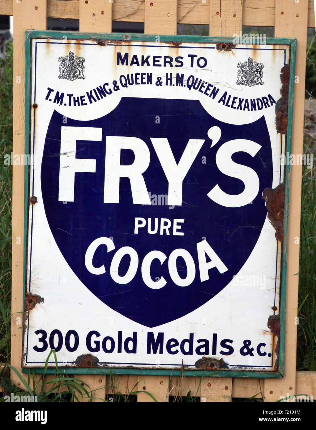 Fry's Cocoa poster Banque D'Images