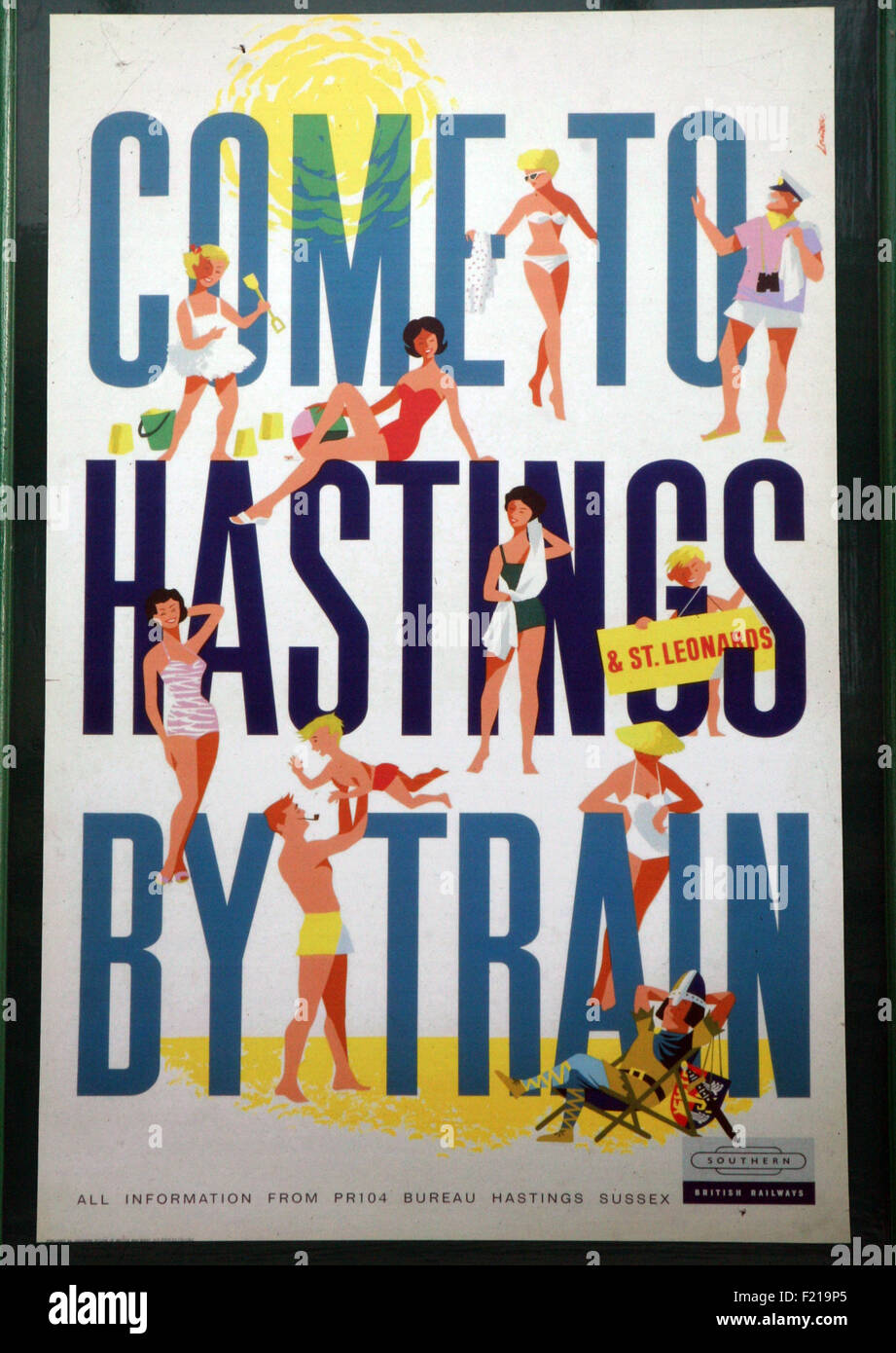 Impression de l'affiche de Hastings Banque D'Images