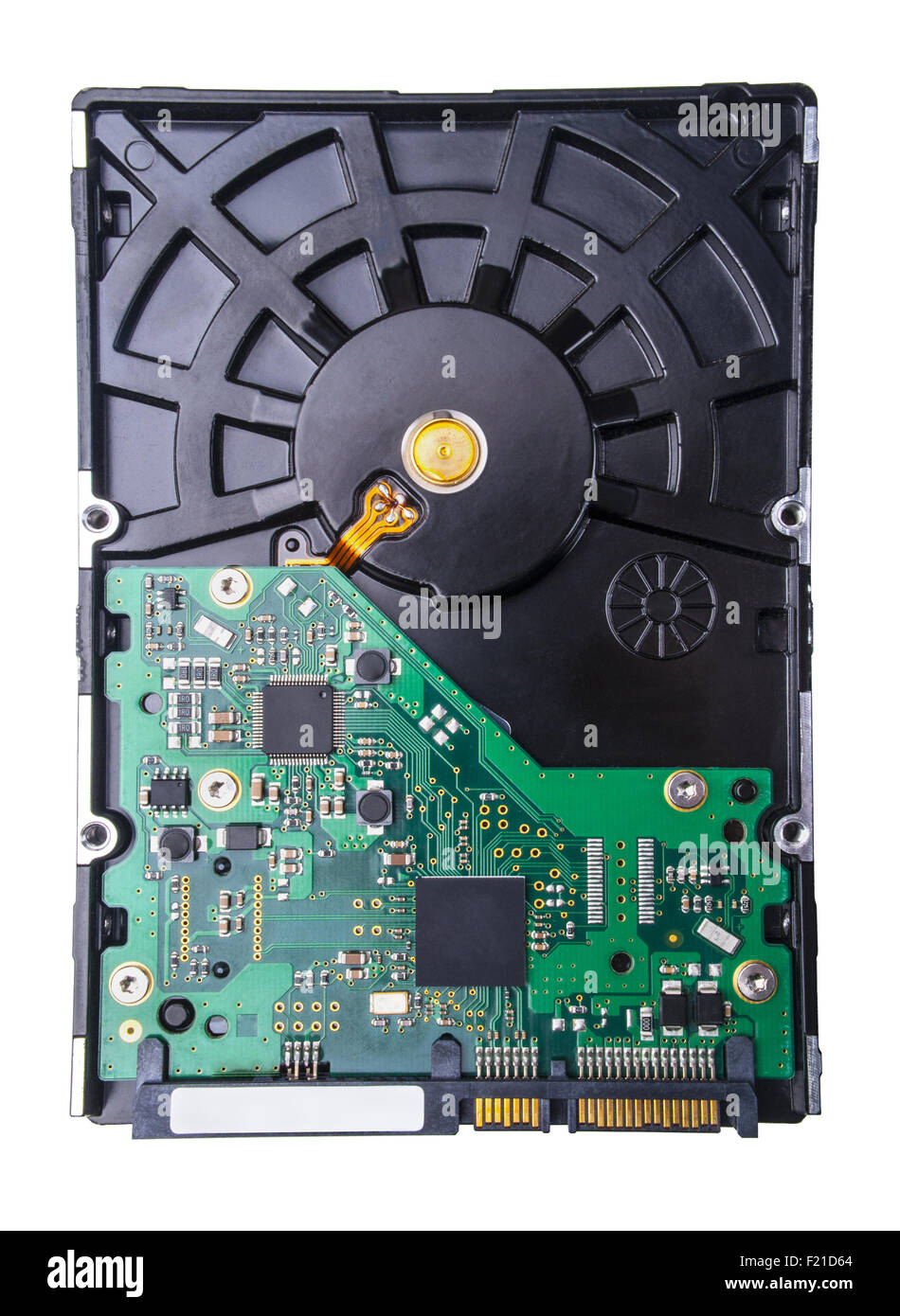 Disque dur pour ordinateur portable isolé sur fond blanc Banque D'Images