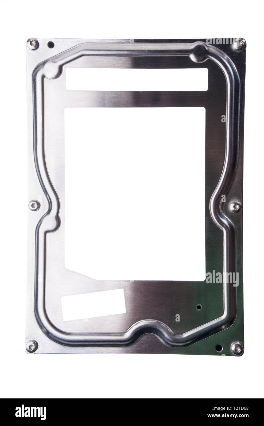 Disque dur - Disque dur dur isolé sur fond blanc Banque D'Images