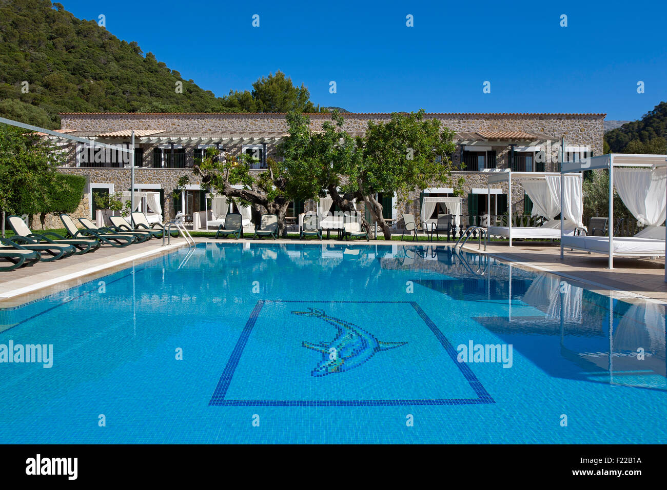 Hôtel Rural. Binibona. L'île de Majorque. Espagne Banque D'Images