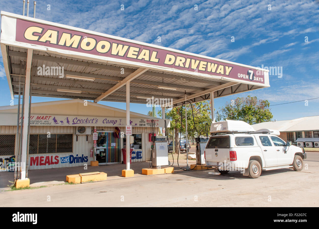 Station-service à Camooweal dans Outback Queensland, Australie Banque D'Images