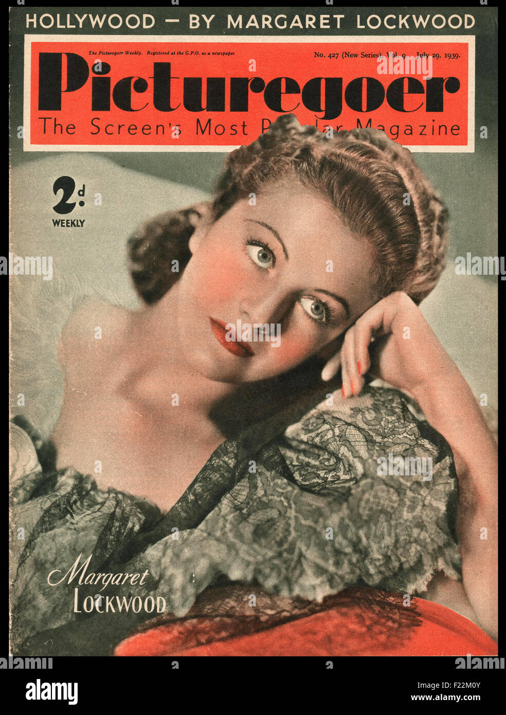 1939 Picturegoer magazine Margaret Lockwood Banque D'Images