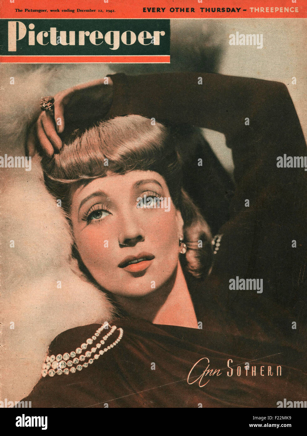 1942 Picturegoer Sud magazine Ann Banque D'Images