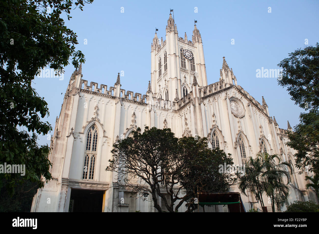 La Cathédrale St Paul à Calcutta (Kolkata) Banque D'Images