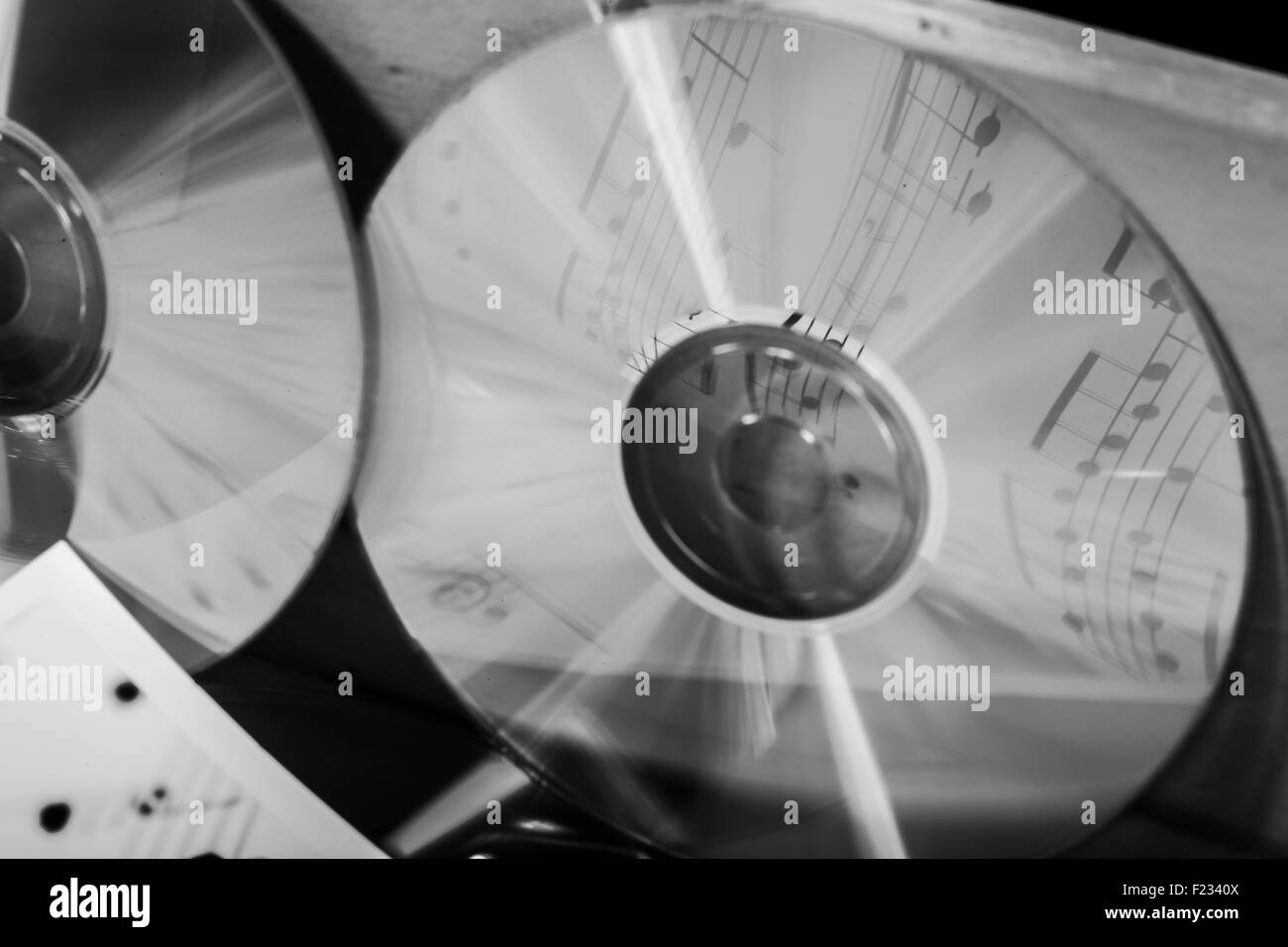 CD et réflexe Banque D'Images