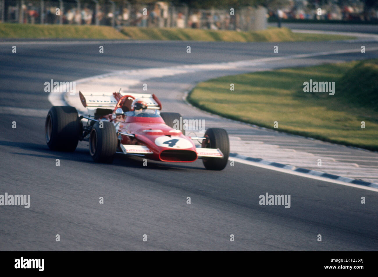 Clay Regazzoni dans sa Ferrari 312B, a terminé 2ème, GP du Mexique, Mexico, 25 Octobre 1970 Banque D'Images