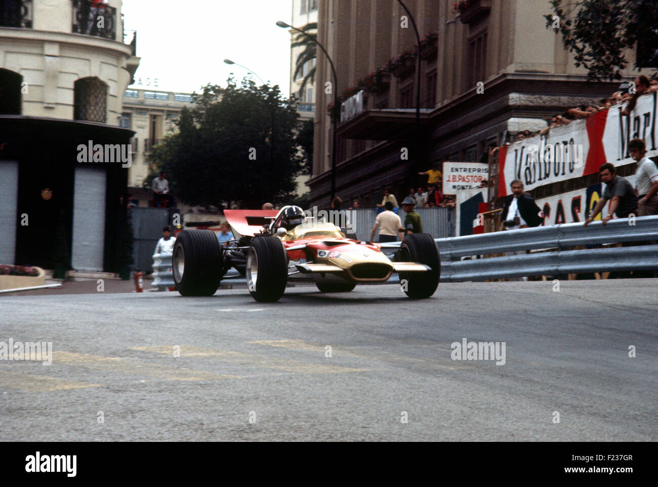 Graham Hill dans un lotus Type 01 49 1968 Monaco GP Banque D'Images