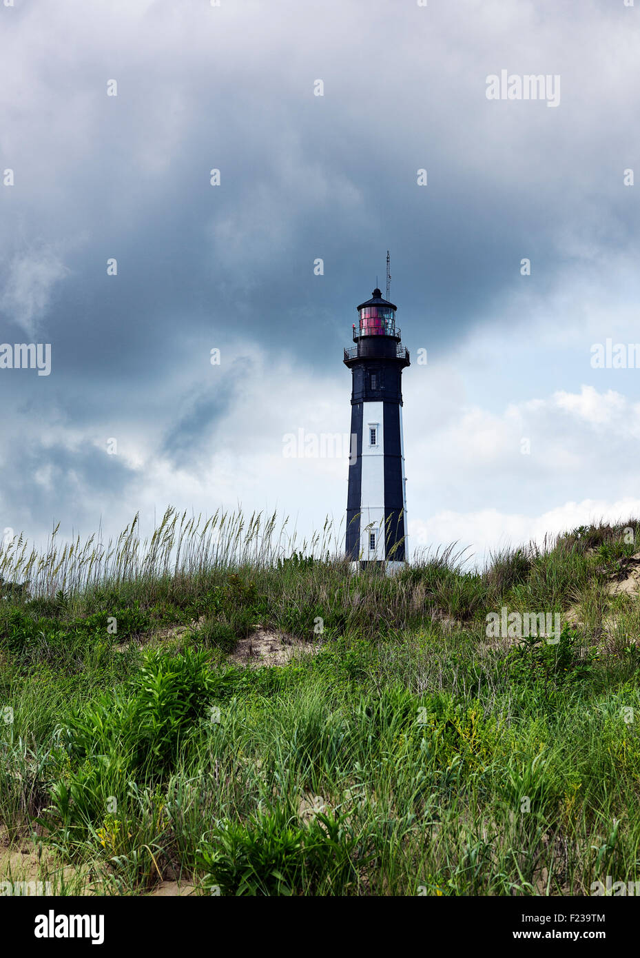 Le phare de Cape Henry, Fort Story, Virginia, USA Banque D'Images