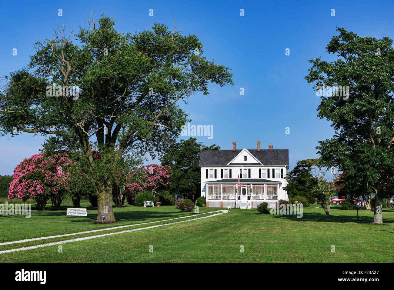 Rural farm house, Cape Charles, Virginia, USA Banque D'Images