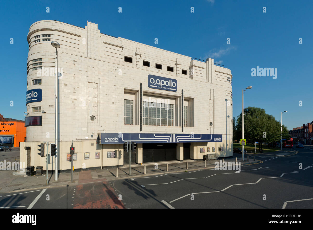 La salle de concerts O2 Apollo sur Stockport Road, Ardwick Green, à Manchester (usage éditorial uniquement). Banque D'Images