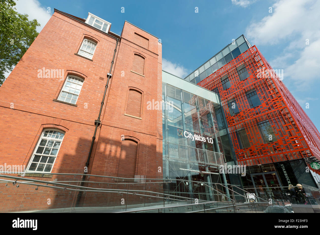 Les Citylabs centre biomédical d'excellence de l'immeuble situé à proximité de la NHS Manchester Royal Infirmary Hospital de Manchester. Banque D'Images