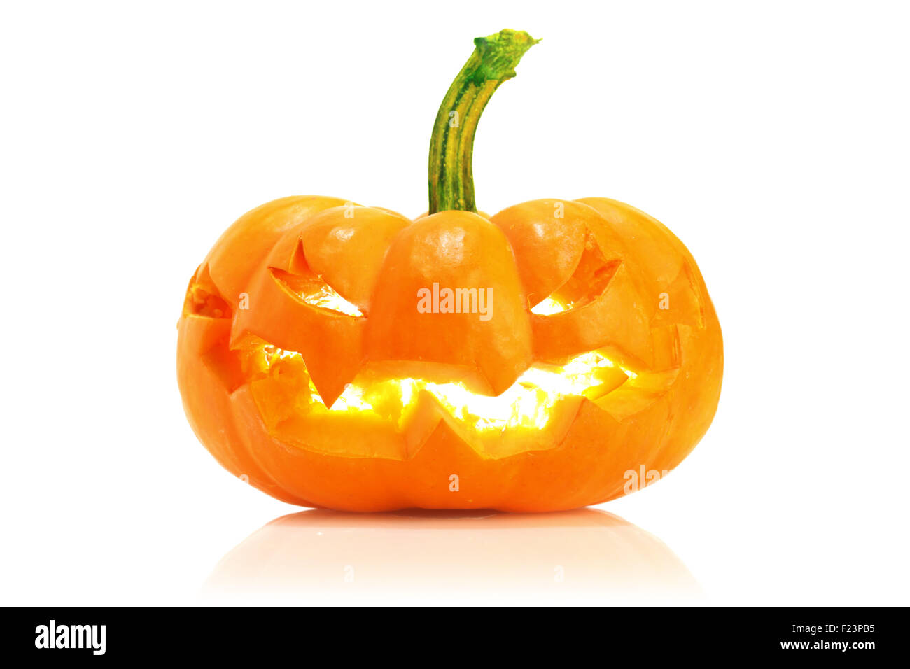 Halloween lumineux Jack O' Lantern Banque D'Images