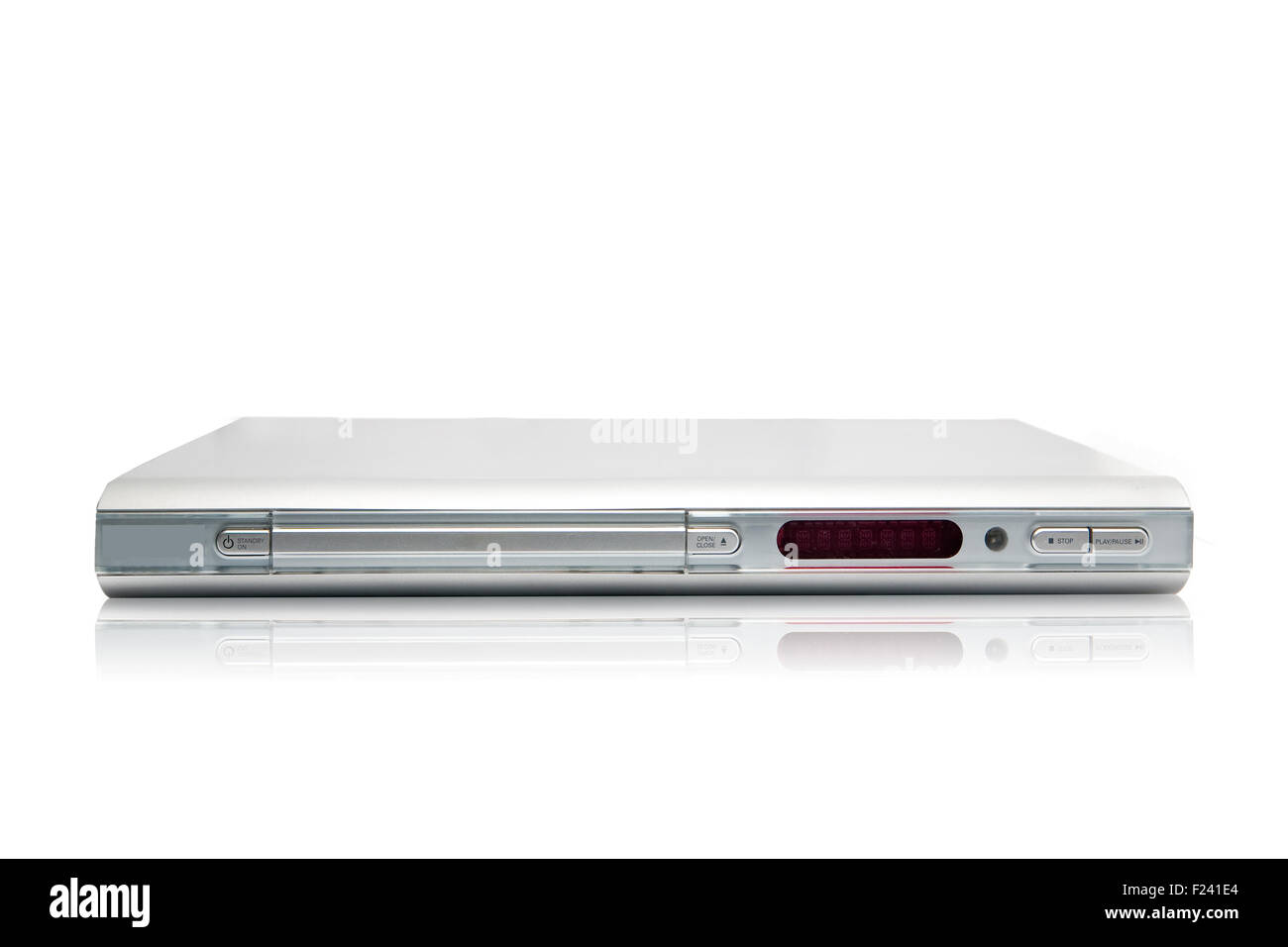 Blu-ray sur un fond blanc. Banque D'Images