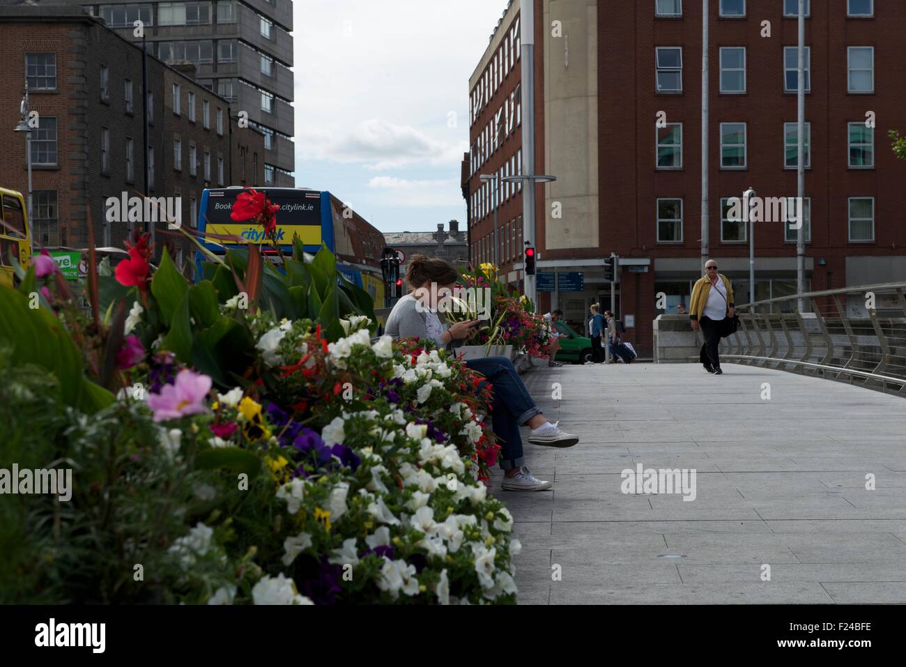 Dublin bridge dans le centre-ville, l'Irlande Banque D'Images