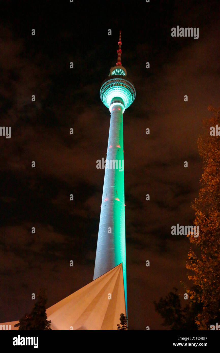 Telecafè - Fête des Lumières 2014, 14. Oktober 2014, Berlin. Banque D'Images