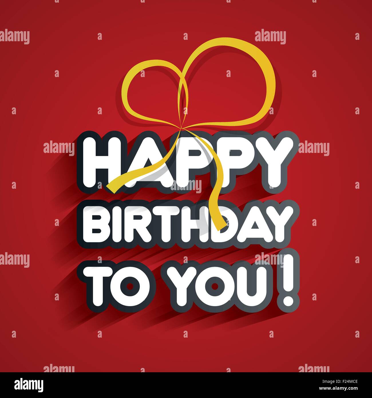 Joyeux Anniversaire Sur Fond De Carte De Vœux Vector Illustration Image Vectorielle Stock Alamy