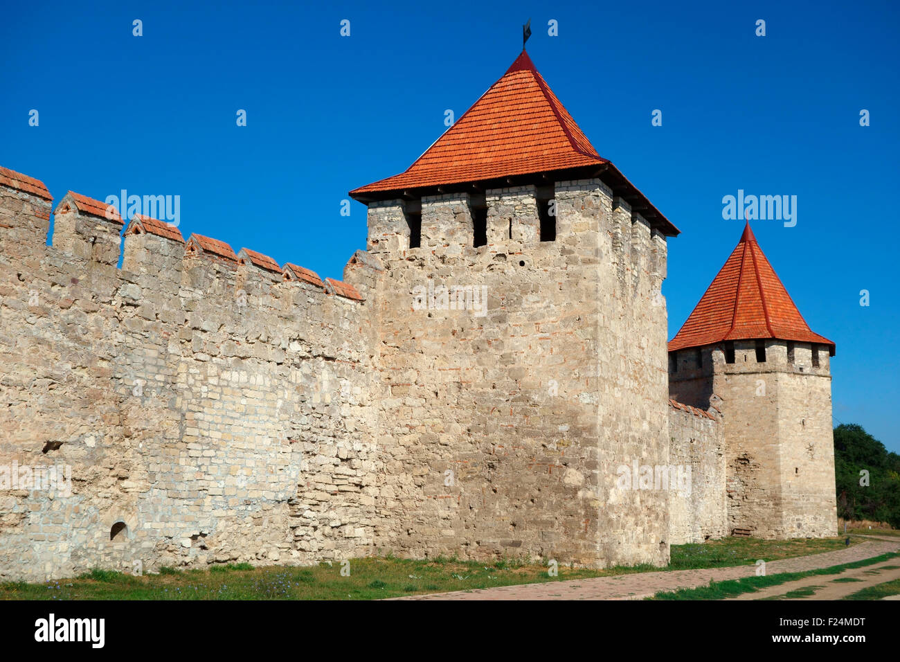 Bendery forteresse en Transnistrie, République de Moldova, de l'Europe Banque D'Images