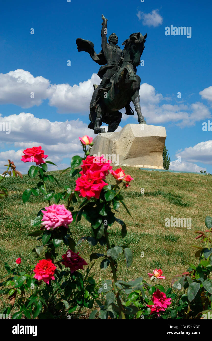 Monument à Alexandre Souvorov, Tiraspol, la Transnistrie, République de Moldova, de l'Europe Banque D'Images