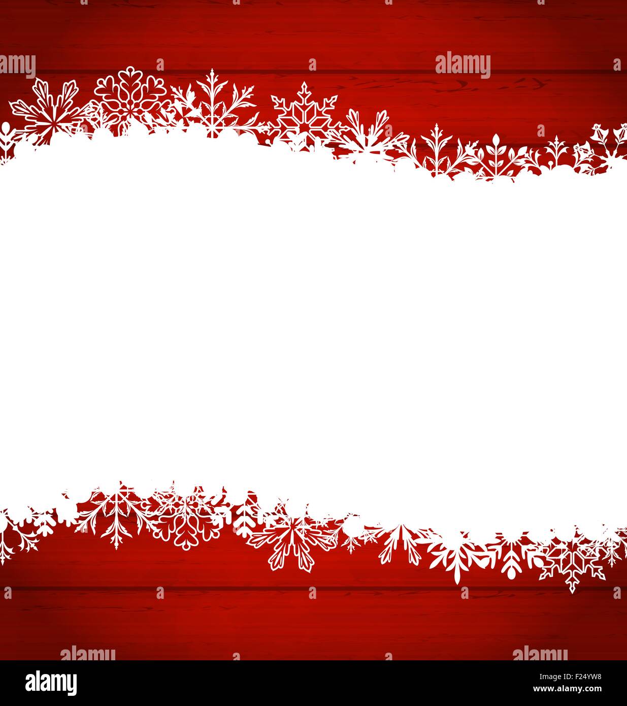 Cadre de Noël faite de flocons avec copie espace pour votre texte Illustration de Vecteur