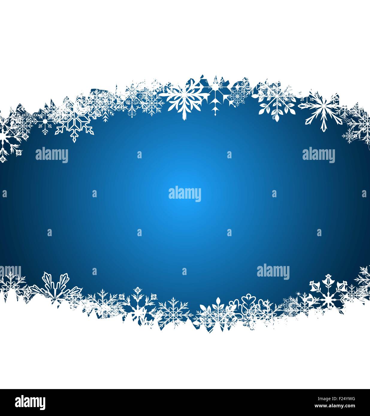 Arrière-plan de la nouvelle année en flocons, copie de l'espace pour votre texte Illustration de Vecteur