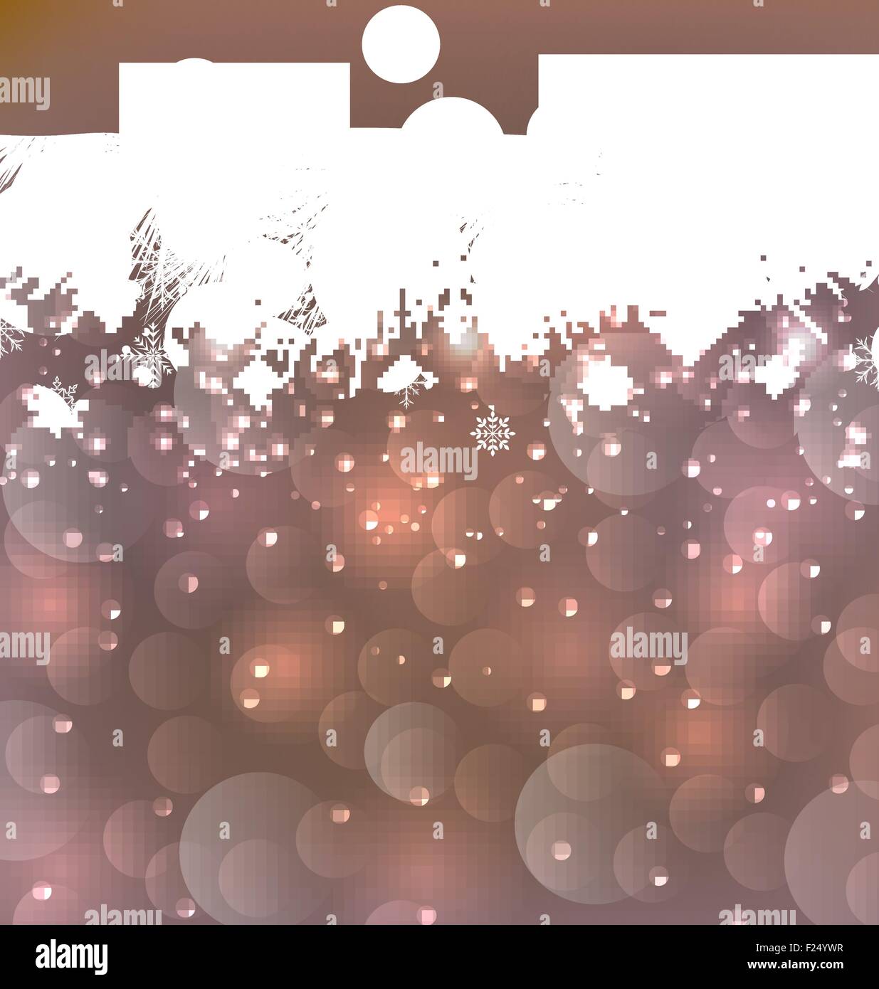 Arrière-plan de la nouvelle année en flocons, copie de l'espace pour votre texte Illustration de Vecteur