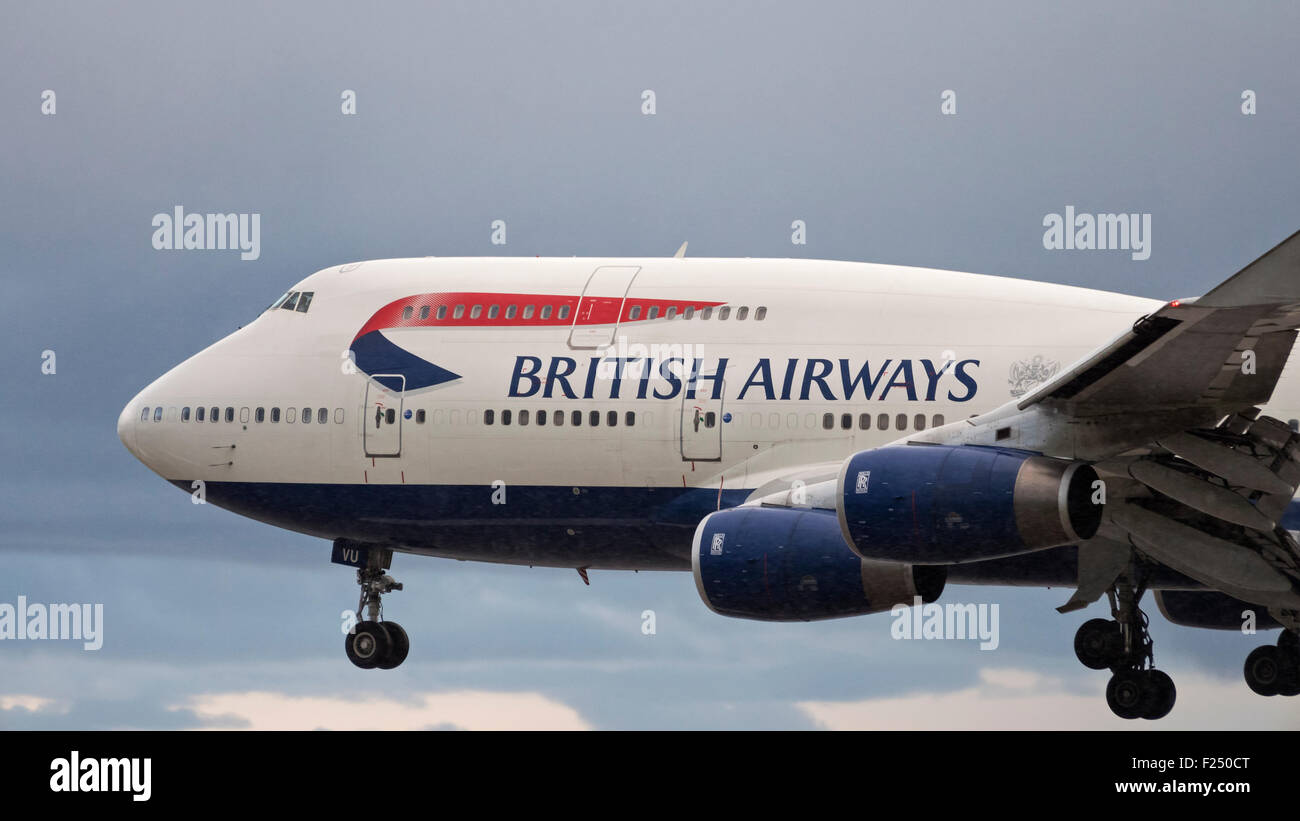 British Airways Boeing 747-400 G-CIVU Banque D'Images