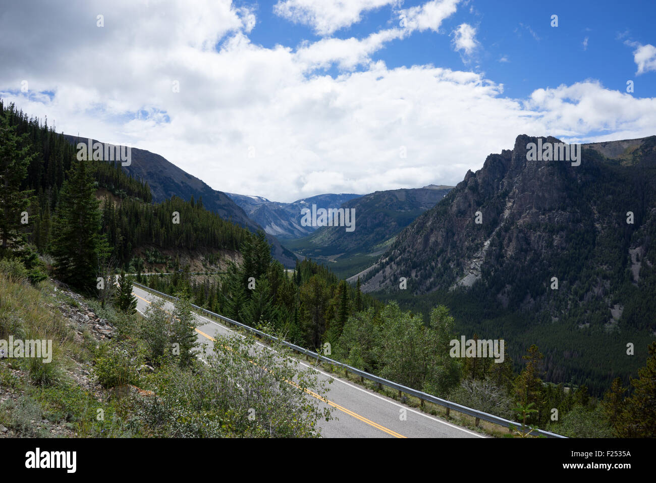 L'Autoroute Beartooth paysage, USA Banque D'Images