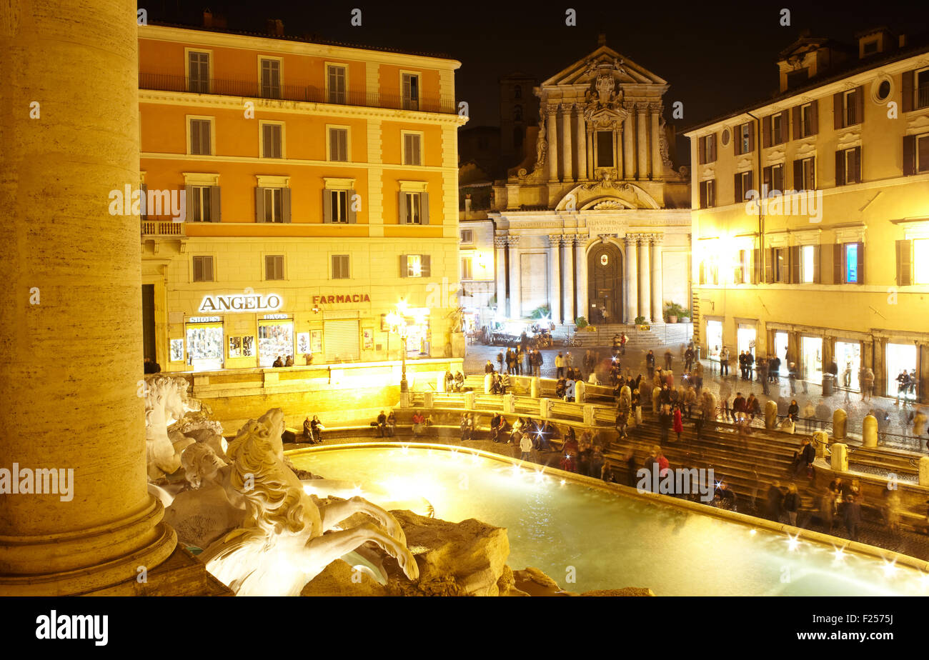 Fontana di Trevi, fontaine à Rome, Italie Banque D'Images