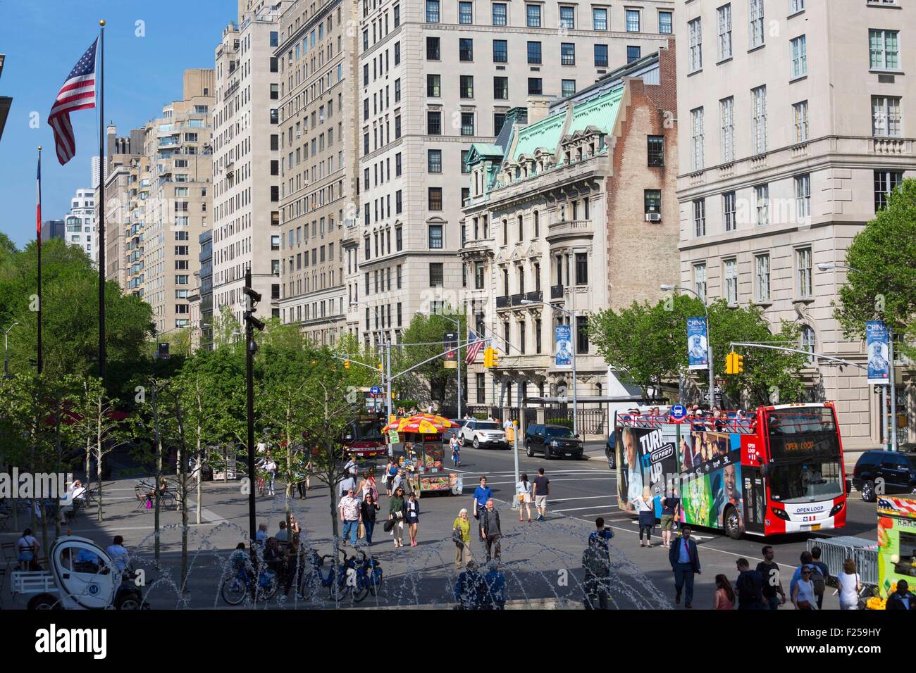 United States, New York, 5e Avenue, en face de la MET Banque D'Images