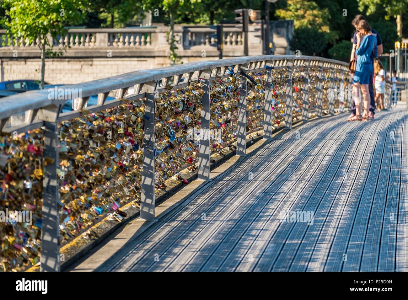 France, Paris, le pont Solférino Banque D'Images