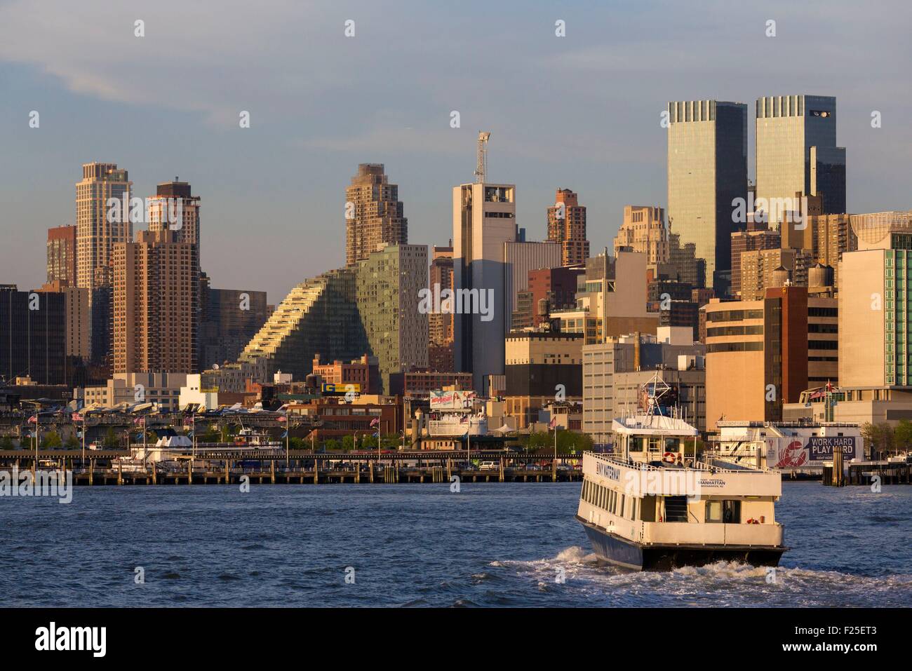 United States, New York, croisière autour de l'île de Manhattan, Midtown Banque D'Images