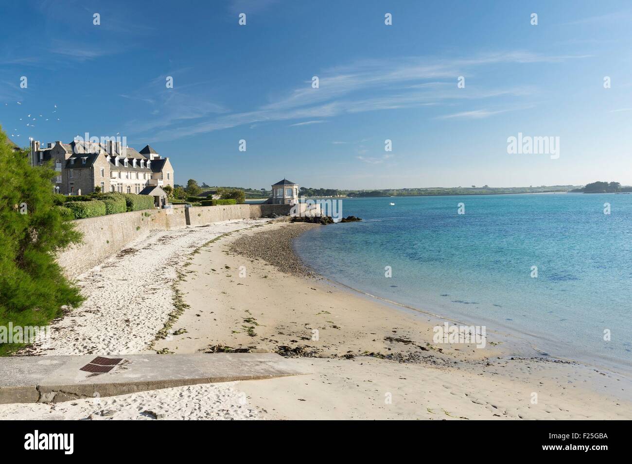 La France, Finistère, Roscoff, la Villa Saint Luc Banque D'Images