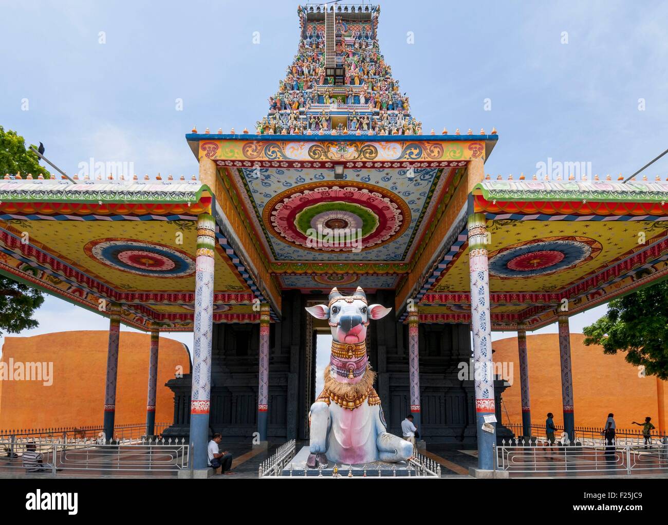 Sri Lanka, Province du Nord, la région de Jaffna, hinuism Mandaitivu, temple d'island Banque D'Images
