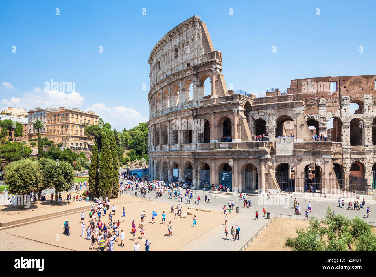 Rome colisée ou amphithéâtre Flavien Région Lazio Rome Italie Europe de l'UE Banque D'Images