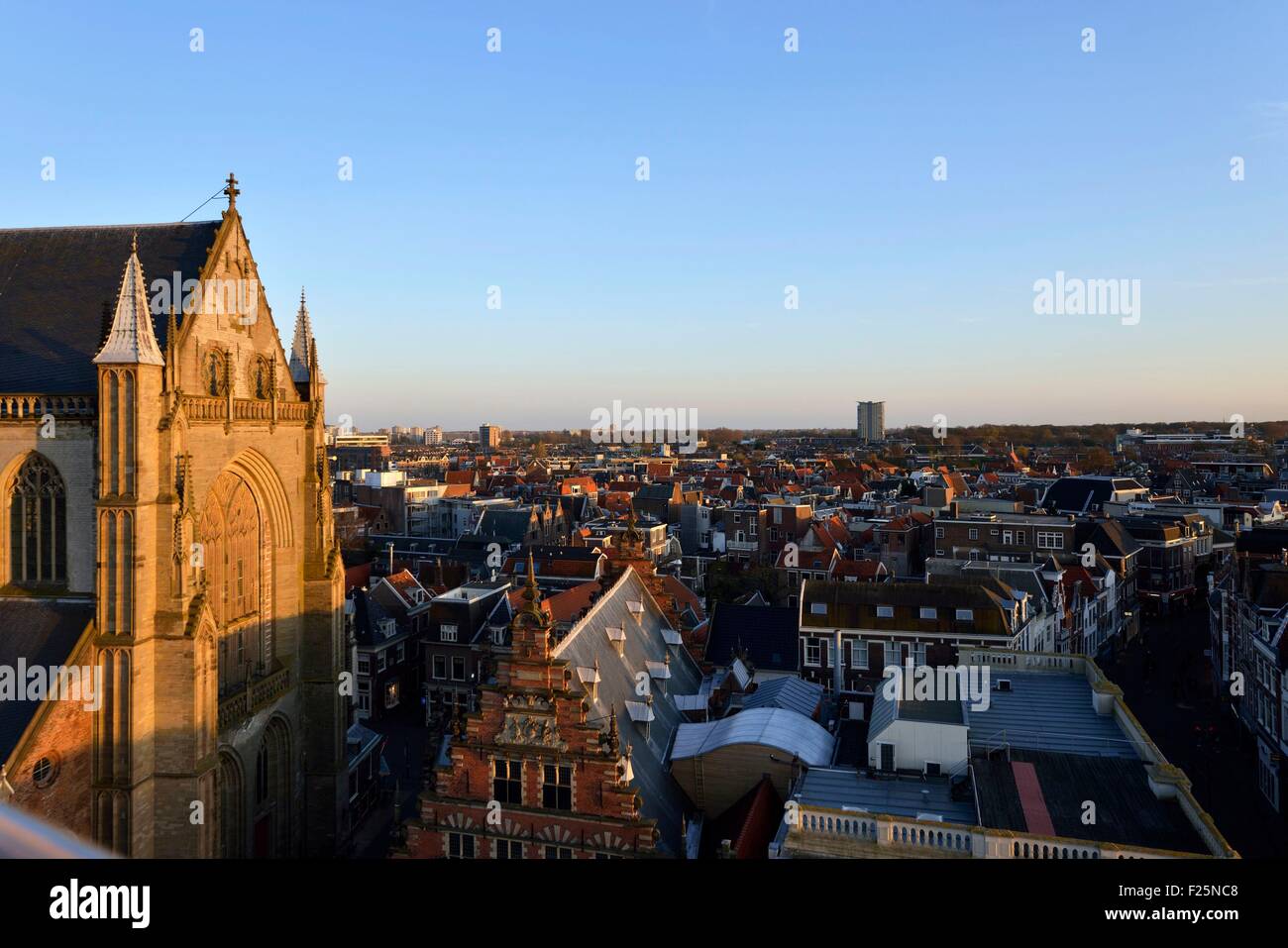 Pays-bas, le nord de la Hollande, Haarlem, Grote Kerk (église St Bavon) Banque D'Images