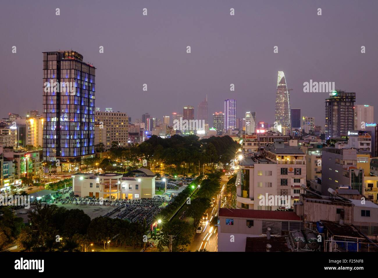 Vietnam, Ho Chi Minh Ville, Centre-ville, quanrter N¼8 1, avenue Le Loi Banque D'Images