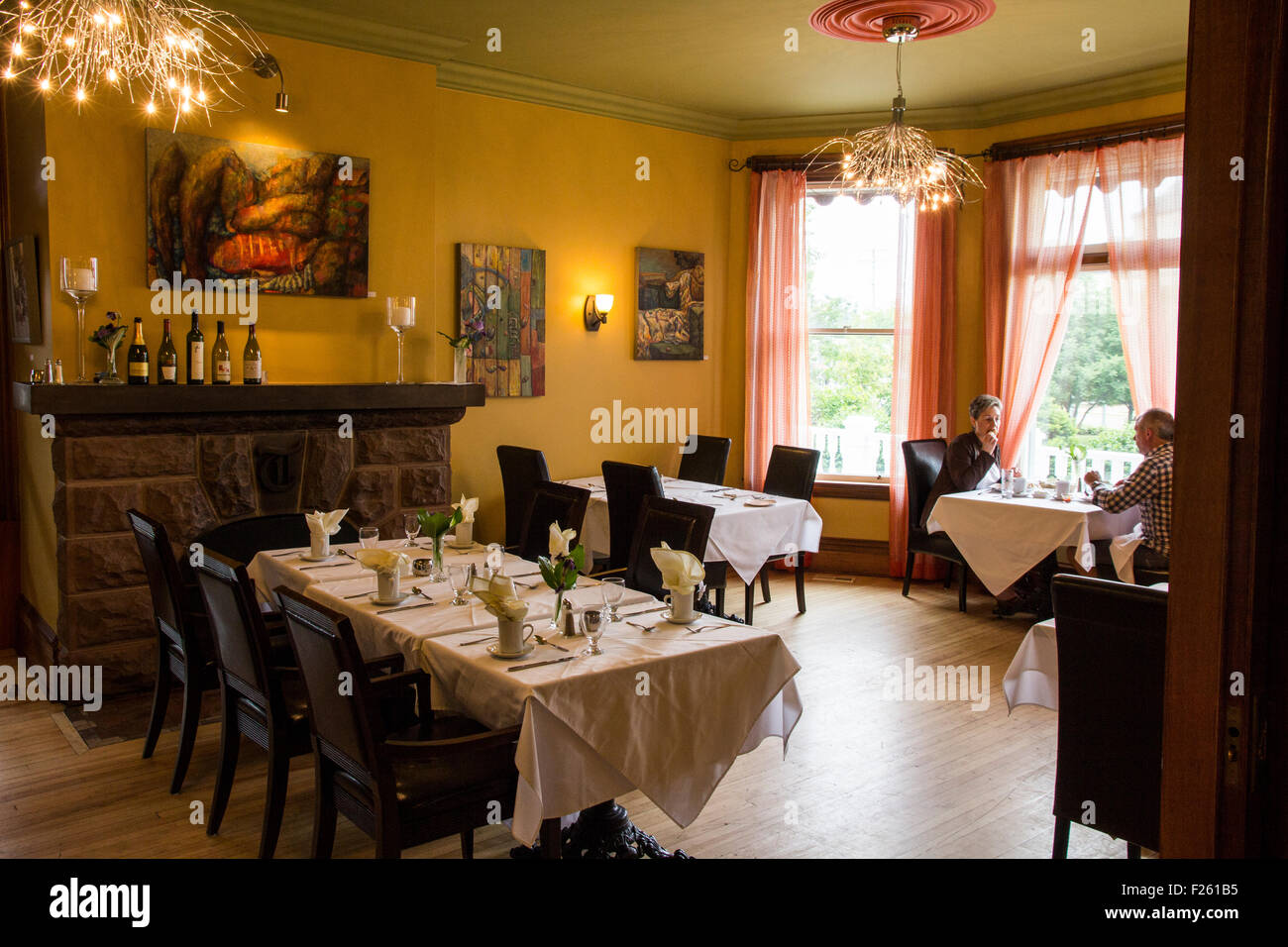 Ouvert au public, le Tait House Restaurant est souvent cité comme la meilleure salle à manger à Shediac, Nouveau-Brunswick, Canada. Banque D'Images