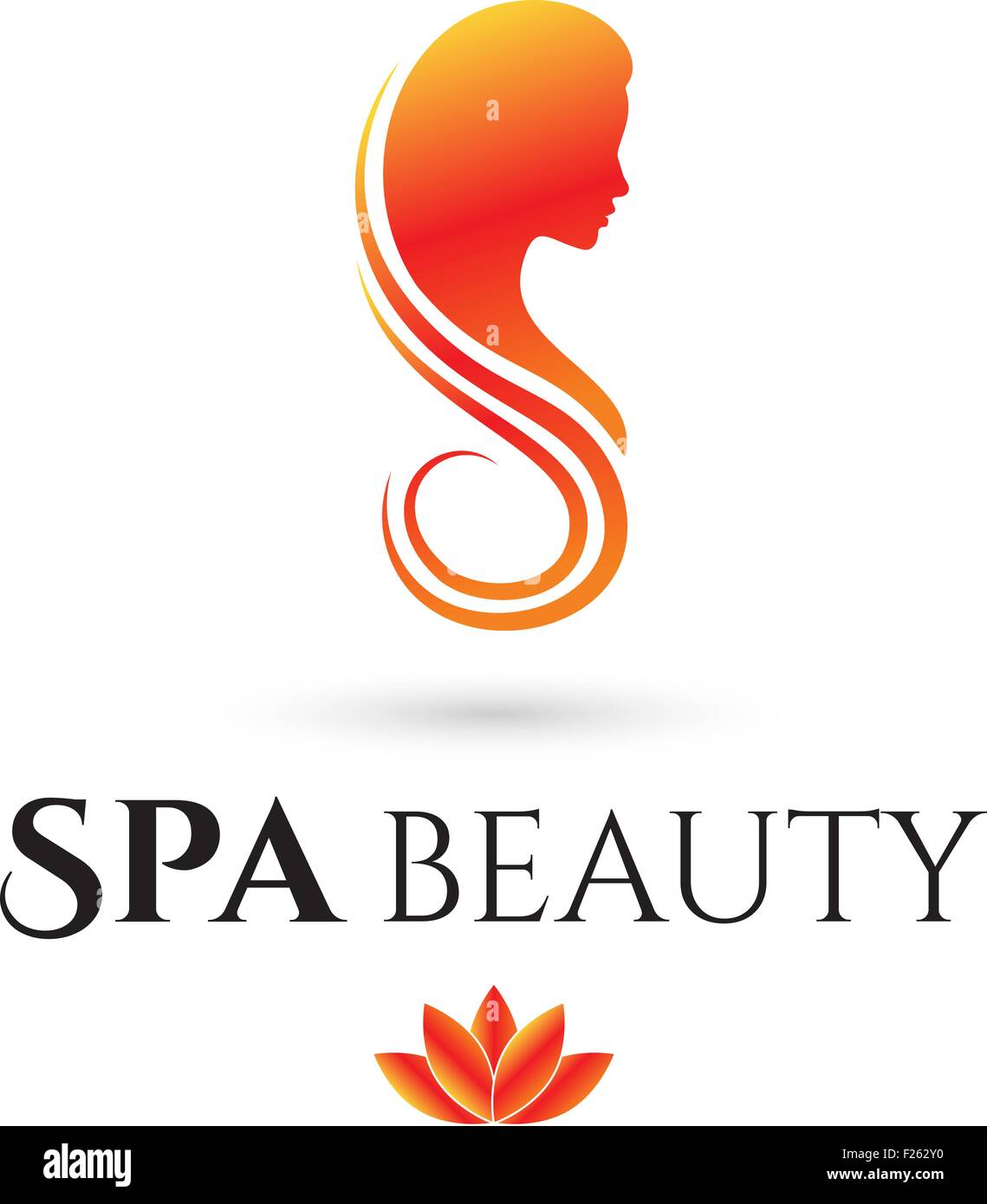 Spa et Beauté logo de l'entreprise. Vector Illustration de Vecteur