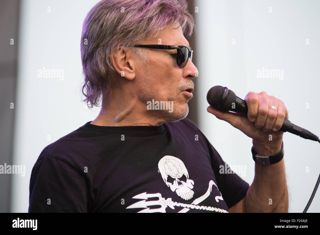 LINCOLN, CA - le 11 septembre : le chanteur John Kay de Steppenwolf joue sur la scène à Thunder Valley Casino Resort dans la région de Lincoln, Banque D'Images
