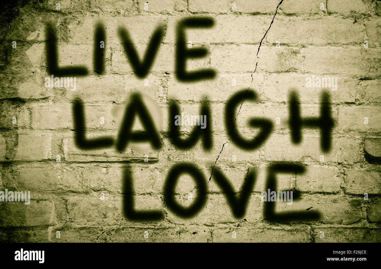 Love Laugh Love Concept Banque D'Images