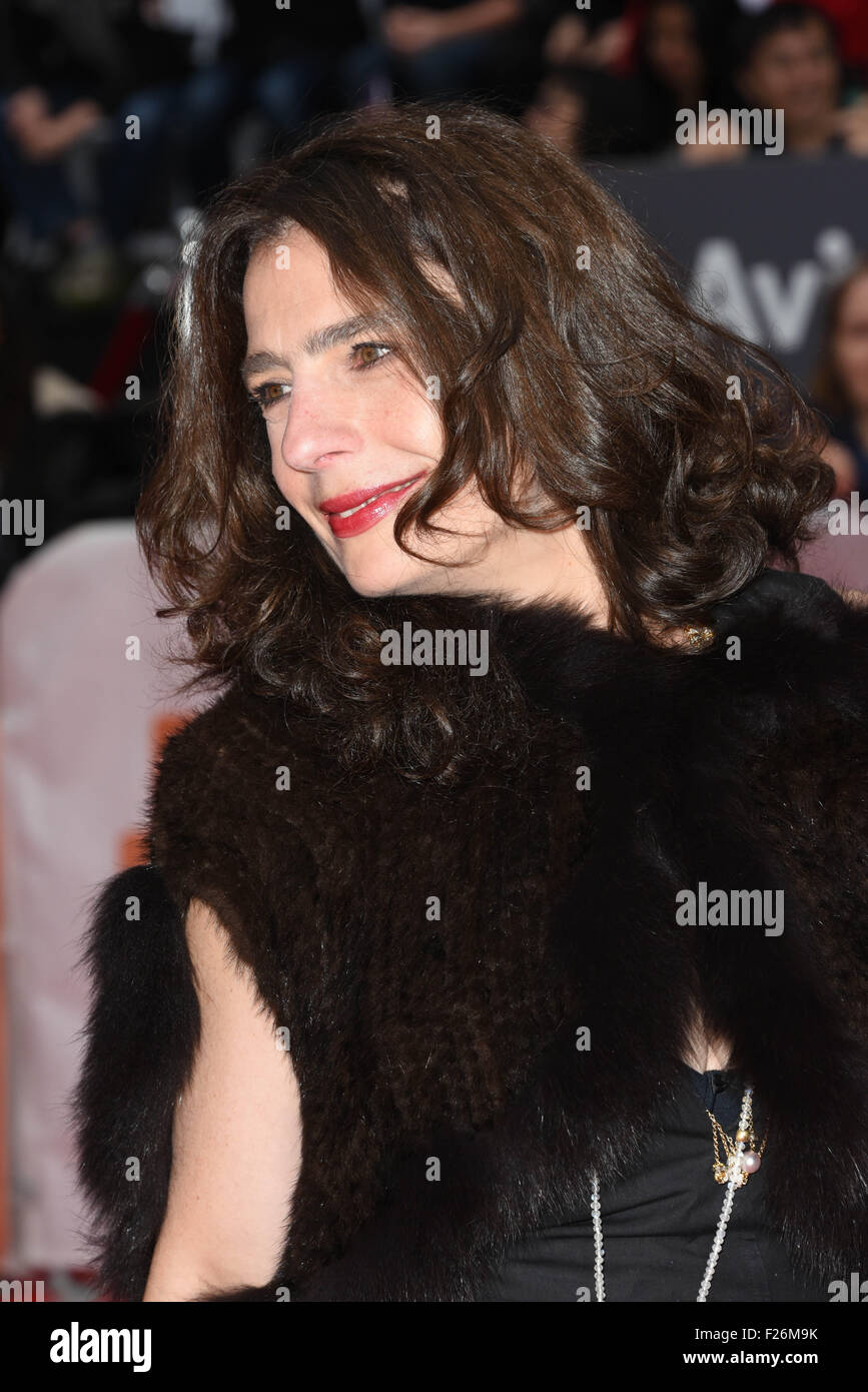 Toronto, Ontario, Canada. 12 Sep, 2015. Producteur Arsinee Khanjian participe à la 'Remember' premiere pendant le Festival International du Film de Toronto au Roy Thomson Hall le 12 septembre 2015 à Toronto, Canada © Igor Vidyashev/ZUMA/Alamy Fil Live News Banque D'Images