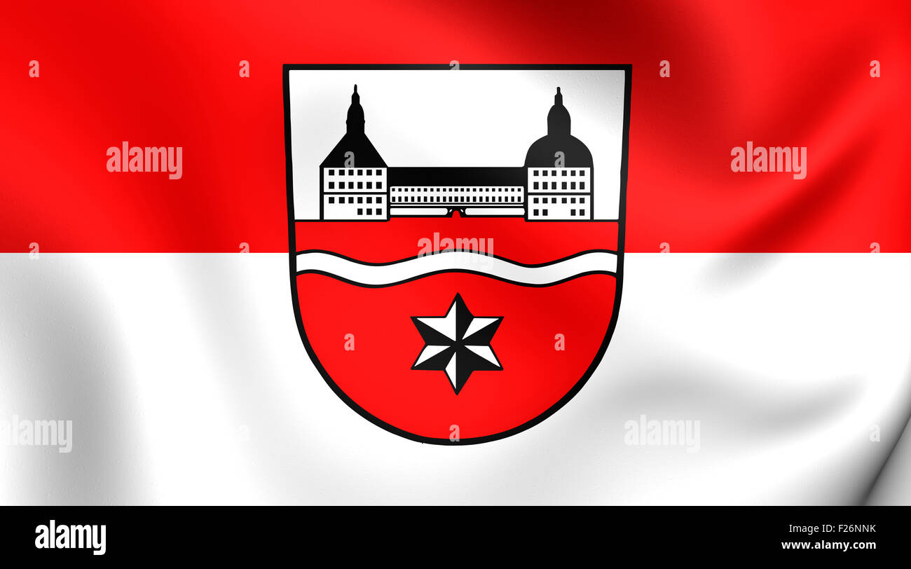 Pavillon 3D de Gotha, District de l'Allemagne. Close Up. Banque D'Images