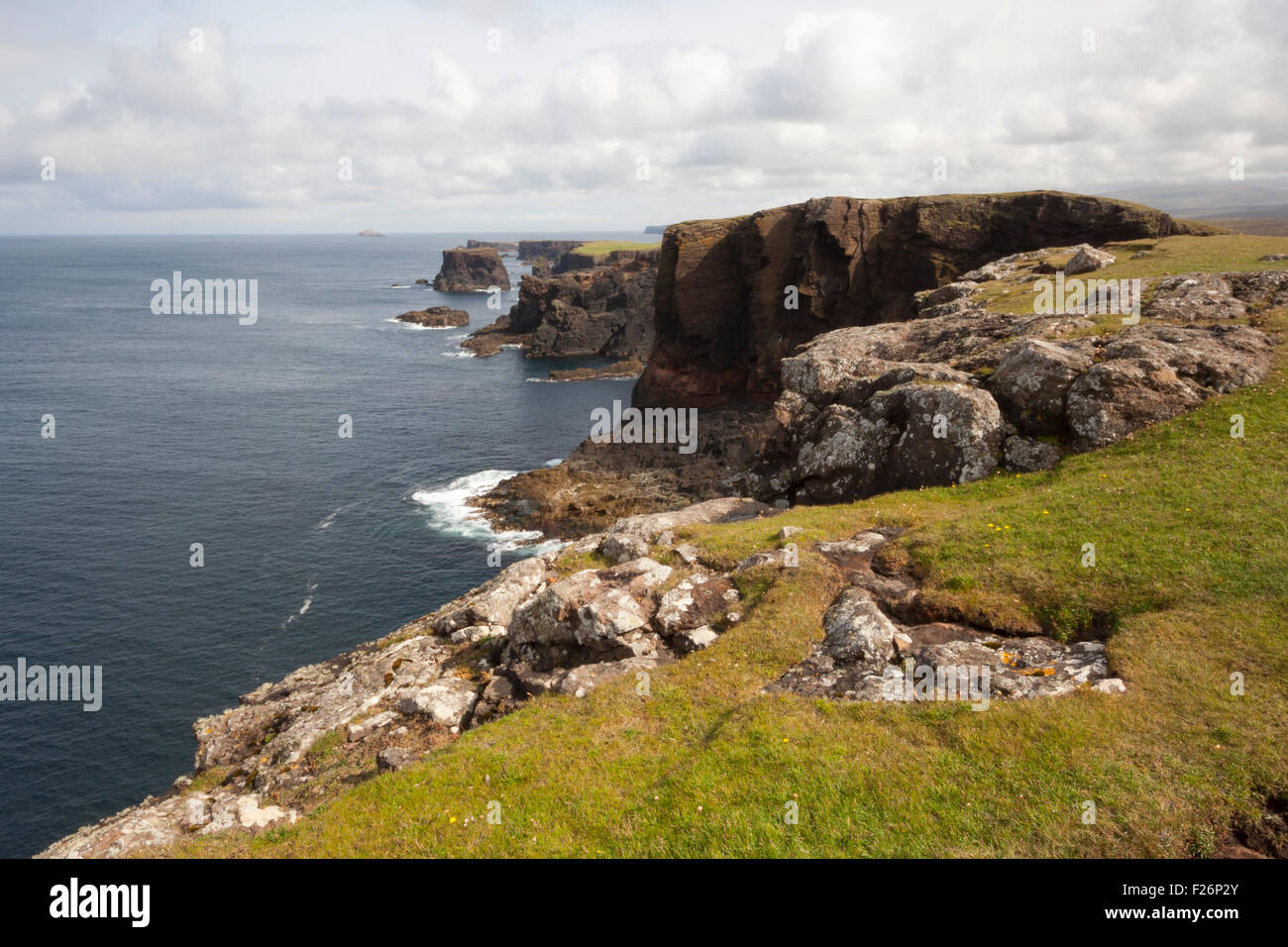 Eshaness, Northmavine, Shetland, les îles du Nord, Écosse, Royaume-Uni Banque D'Images